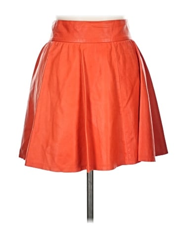 Alice + Olivia Faux Leather Skirt (view 1)