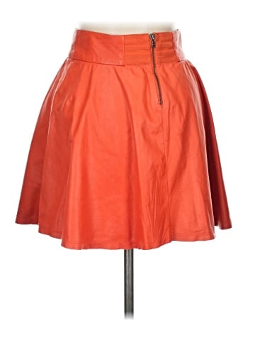 Alice + Olivia Faux Leather Skirt (view 2)