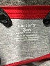 Carter's Color Block Red Long Sleeve Onesie 0-3 MO / 3 MO - photo 3