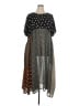 Alembika 100% Polyester Polka Dots Gray Casual Dress Size XL - photo 1