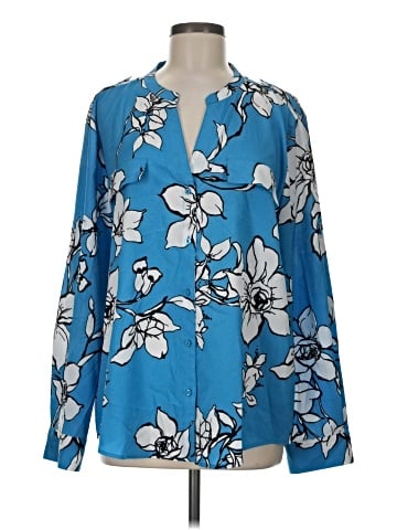 Calvin Klein Long Sleeve Blouse (view 1)
