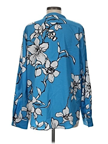Calvin Klein Long Sleeve Blouse (view 2)