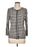 Talbots Outlet Checkered-gingham Black Cardigan Size Lg Petite - photo 1