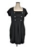 Dots Gray Casual Dress Size 1X - photo 1