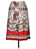 Talbots 100% Silk Paisley Red Silk Skirt Size 14 Petite - photo 2