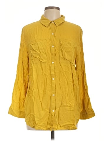 Rubbish Long Sleeve Button-Down Shirt (view 1)