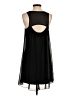 Express 100% Polyester Solid Black Casual Dress Size S - photo 2