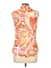 Cable & Gauge Orange Sleeveless Blouse Size L - photo 2