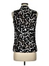 Alfani 100% Polyester Animal Print Black Sleeveless Blouse Size M - photo 2