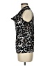 Alfani 100% Polyester Animal Print Black Sleeveless Blouse Size M - photo 5