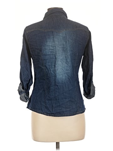 New Look 3/4 Sleeve Button-Down Shirt (view 2)