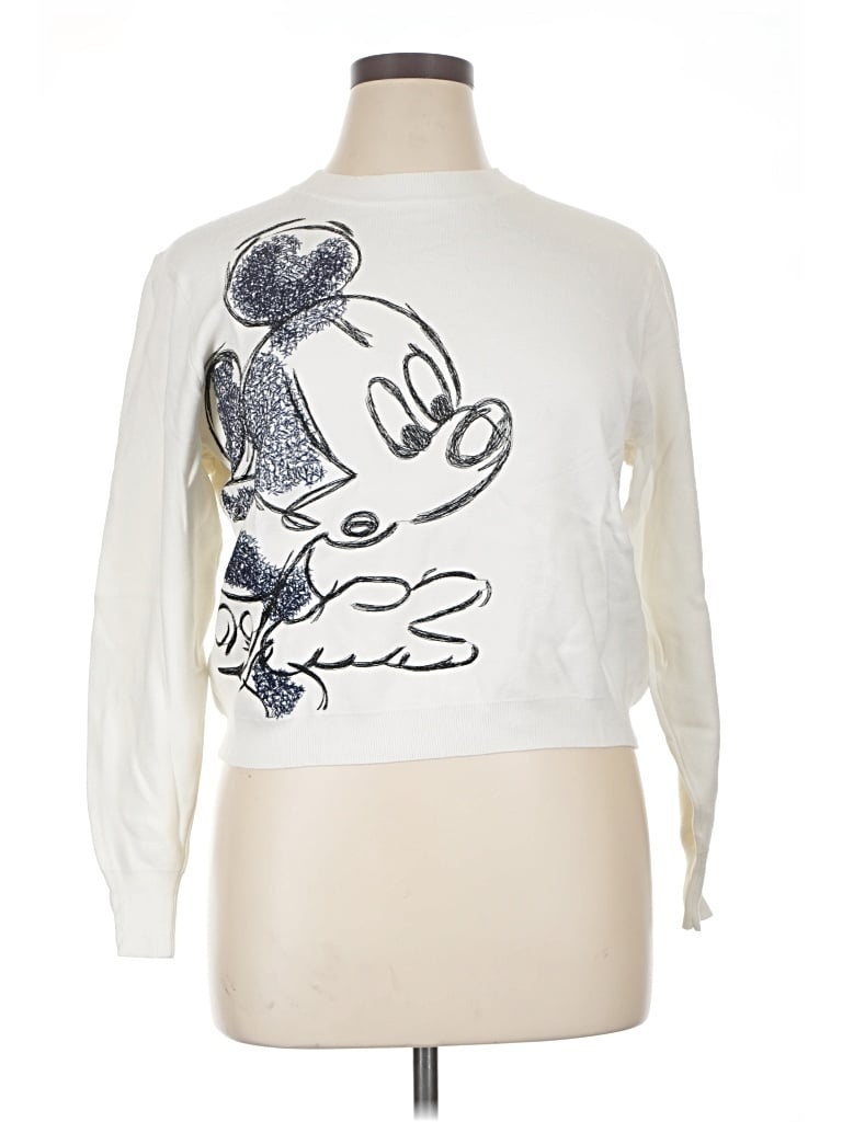 Pre-owned Desigual Sweatshirt In White