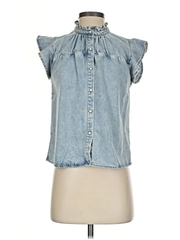 Rails Sleeveless Button-Down Shirt (view 1)