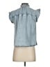 Rails Blue Sleeveless Button-Down Shirt Size XXS - photo 2
