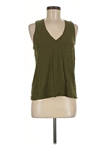 Madewell Whisper Cotton V-Neck Pocket Tank (view 1)
