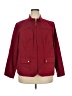 Cj Banks 100% Cotton Solid Red Jacket Size 2X - photo 1