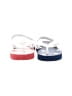 Cat & Jack Stripes White Flip Flops Size 5 - 6 Kids - photo 2