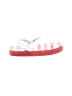 Cat & Jack Stripes White Flip Flops Size 5 - 6 Kids - photo 1