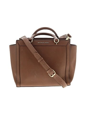 MICHAEL Michael Kors Leather Satchel (view 1)