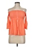 Mi ami 100% Rayon Orange 3/4 Sleeve Blouse Size M - photo 1