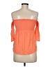 Mi ami 100% Rayon Orange 3/4 Sleeve Blouse Size M - photo 2