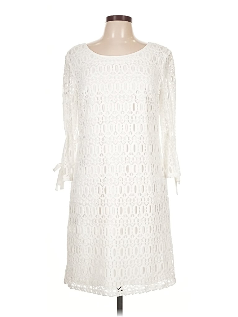 Pre-owned R&k Casual Dress In Ivory