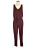Splendid 100% Polyester Paisley Burgundy Jumpsuit Size M - photo 1