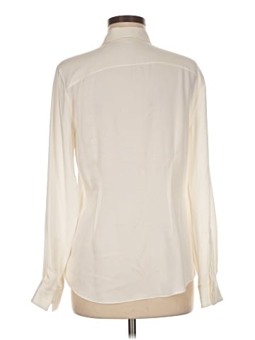 Theory Long Sleeve Silk Top (view 2)