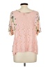 Eyeshadow Pink Short Sleeve Blouse Size L - photo 2