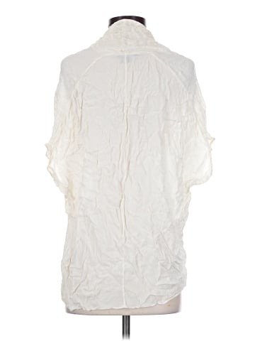 Vince. Short Sleeve Silk Top (view 2)