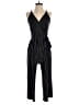 Kaileigh Stripes Black Jumpsuit Size M - photo 1