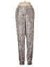 Cable & Gauge Animal Print Silver Casual Pants Size M - photo 1