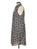 CAbi 100% Polyester Print Blue Casual Dress Size L - photo 5