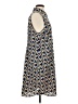CAbi 100% Polyester Print Blue Casual Dress Size L - photo 4