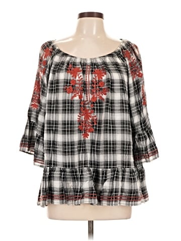Fever 3/4 Sleeve Blouse (view 1)