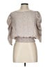 Paper Crane 100% Polyester Tan 3/4 Sleeve Blouse Size L - photo 1