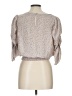 Paper Crane 100% Polyester Tan 3/4 Sleeve Blouse Size L - photo 2