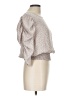 Paper Crane 100% Polyester Tan 3/4 Sleeve Blouse Size L - photo 4