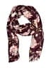 Unbranded Floral Burgundy Scarf One size - photo 1