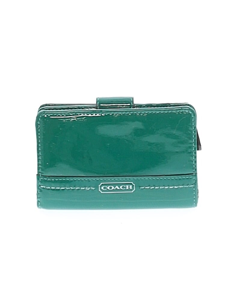 Pre-owned Coach Wallet In Green