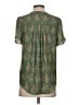 DR2 100% Polyester Paisley Green Short Sleeve Blouse Size S - photo 2