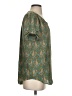 DR2 100% Polyester Paisley Green Short Sleeve Blouse Size S - photo 4