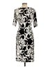 Connected Apparel Print Black Cocktail Dress Size 12 - photo 2
