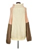 Lumiere Color Block Tan Turtleneck Sweater Size M - photo 2