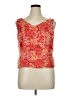 Virgo 100% Polyester Orange Sleeveless Blouse Size 14 - photo 1