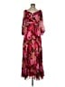 Xscape 100% Polyester Floral Pink Burgundy Cocktail Dress Size 6 (petite) - photo 1