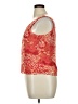 Virgo 100% Polyester Orange Sleeveless Blouse Size 14 - photo 5