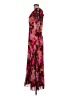 Xscape 100% Polyester Floral Pink Burgundy Cocktail Dress Size 6 (petite) - photo 5