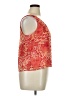 Virgo 100% Polyester Orange Sleeveless Blouse Size 14 - photo 4