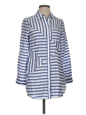 Chico's 3/4 Sleeve Button-Down Shirt (view 1)